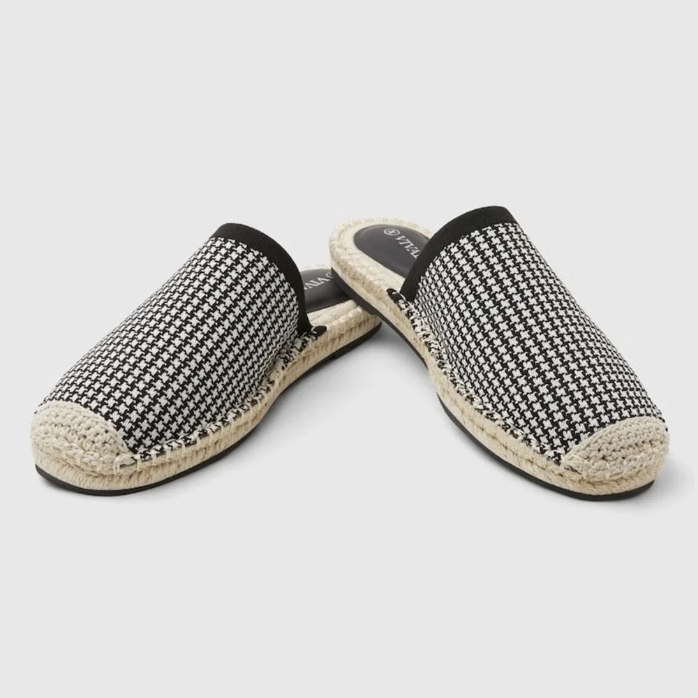 VIVAIA Round-Toe Espadrille‎ Mules | NWT - EU 38 / US 7-7.5 + FREE Slippers